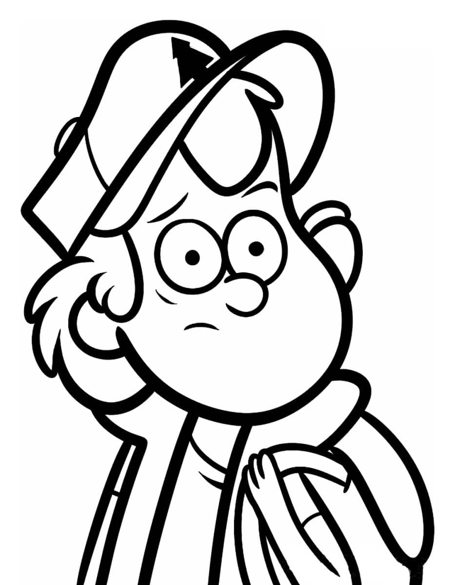 32 Mysterious Gravity Falls Coloring Pages Printable 4