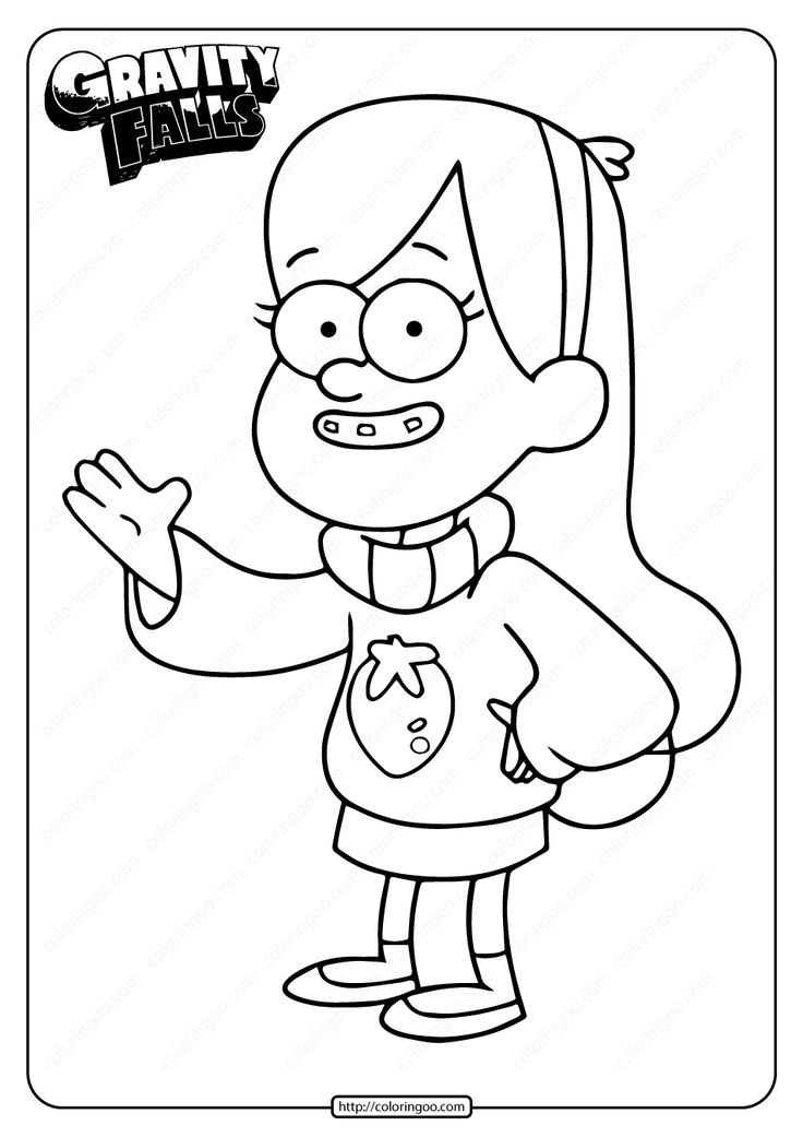 32 Mysterious Gravity Falls Coloring Pages Printable 9