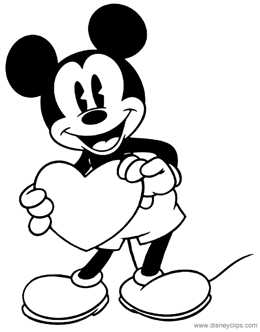 32 Printable Valentine's Day Disney Coloring Pages 11