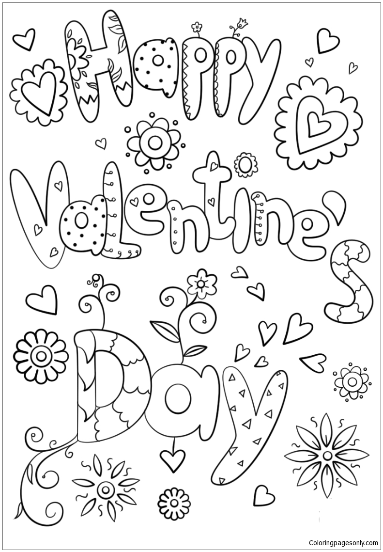 32 Printable Valentine's Day Disney Coloring Pages 13