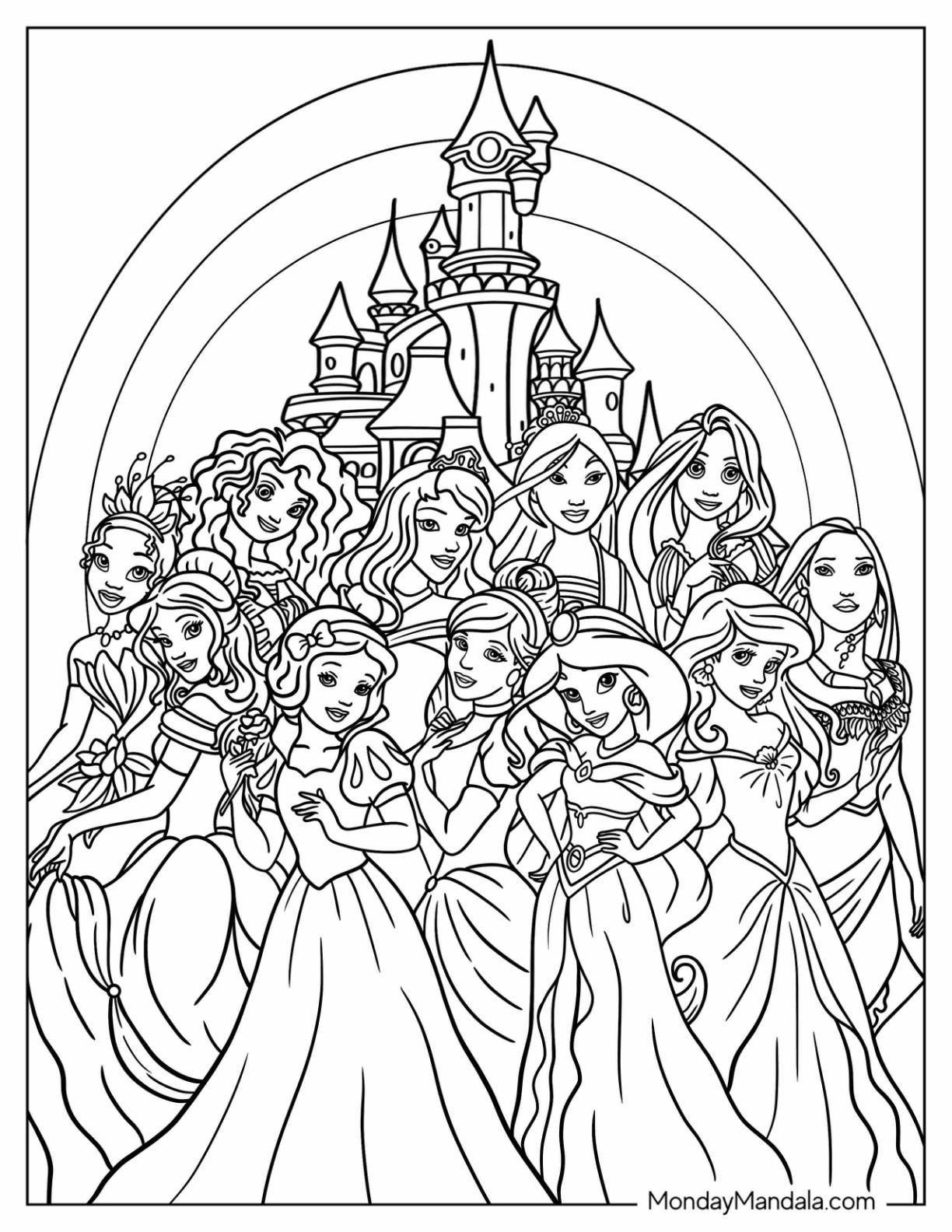 32 Printable Valentine's Day Disney Coloring Pages 14