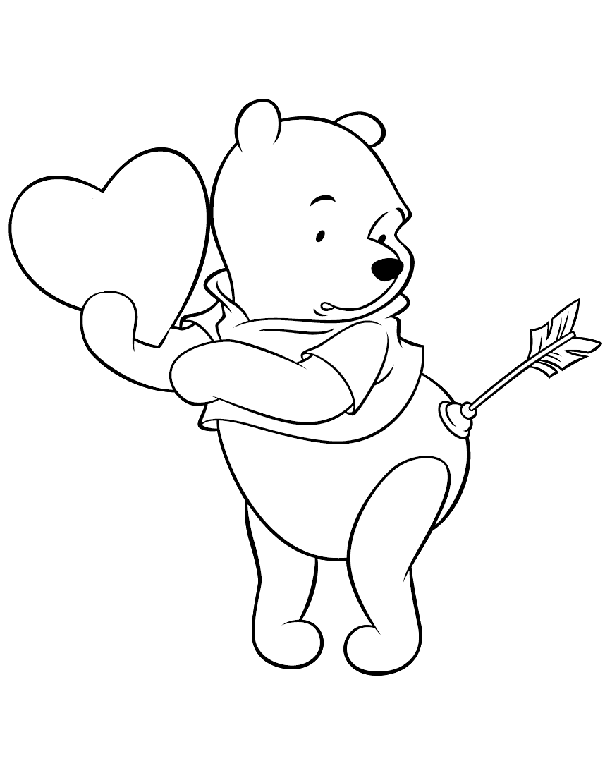 32 Printable Valentine's Day Disney Coloring Pages 35