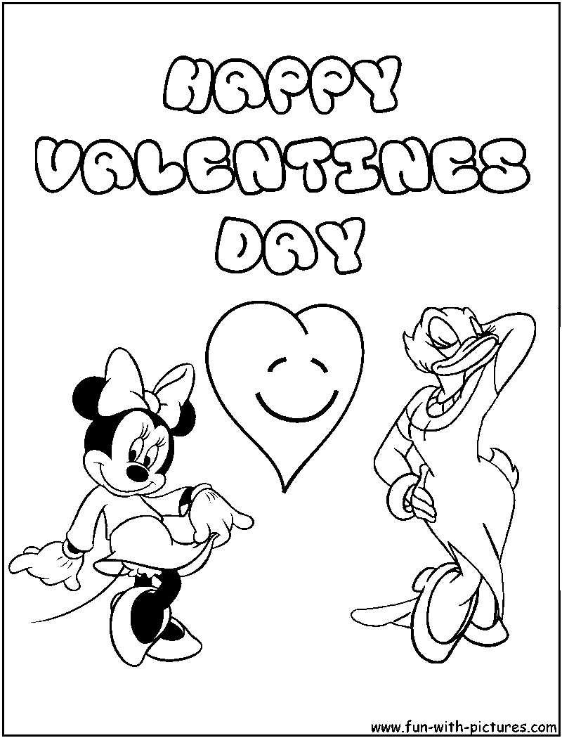 32 Printable Valentine's Day Disney Coloring Pages 9