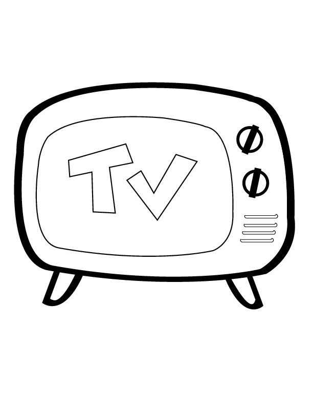 32 Retro Television Coloring Pages Printable 24