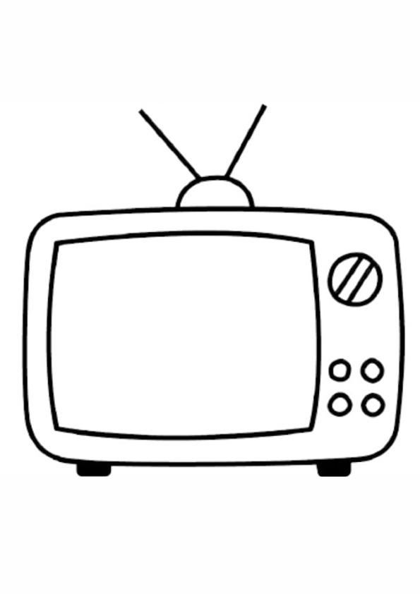 32 Retro Television Coloring Pages Printable 26