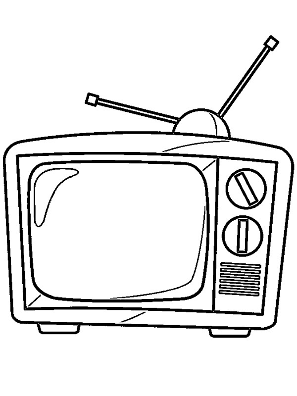 32 Retro Television Coloring Pages Printable 27