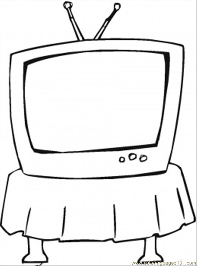 32 Retro Television Coloring Pages Printable 28