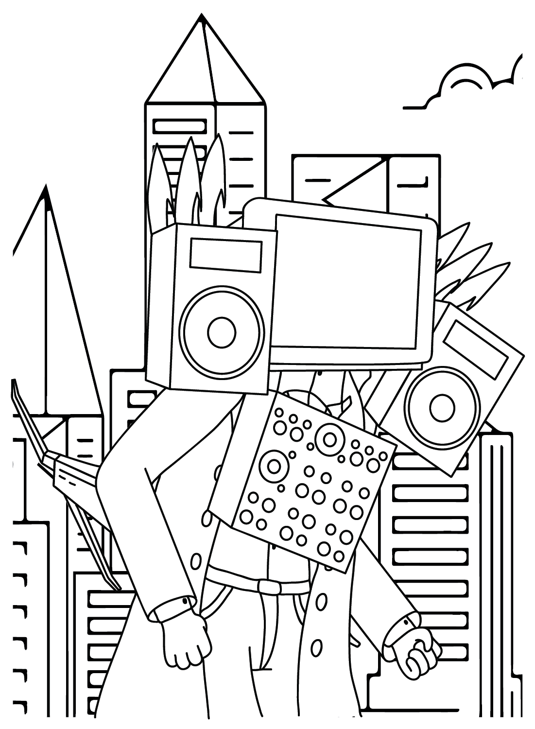 32 Retro Television Coloring Pages Printable 32