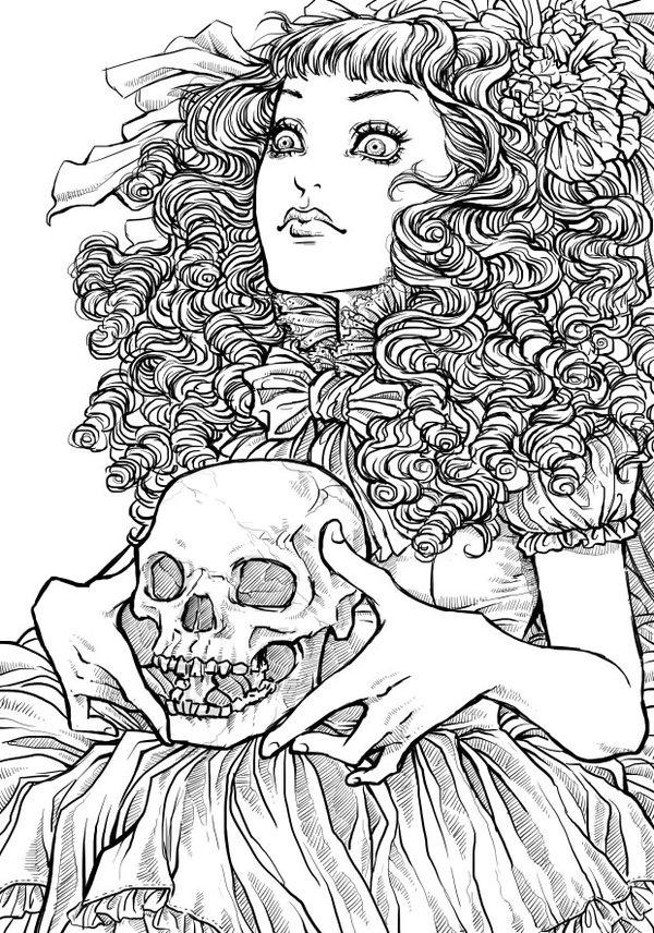 32 Scary Coloring Pages Printable 10