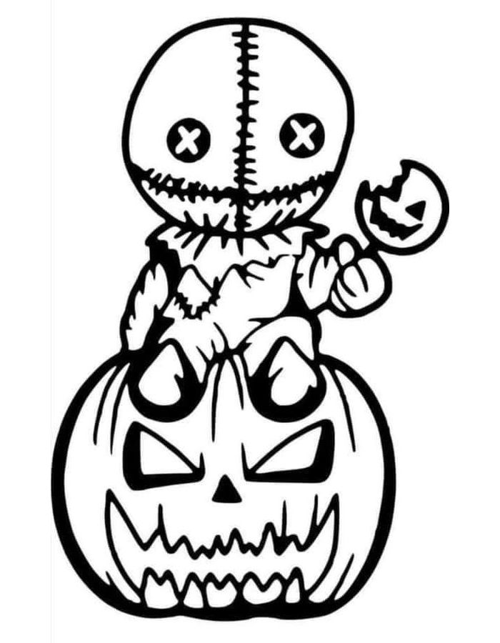 32 Scary Coloring Pages Printable 14