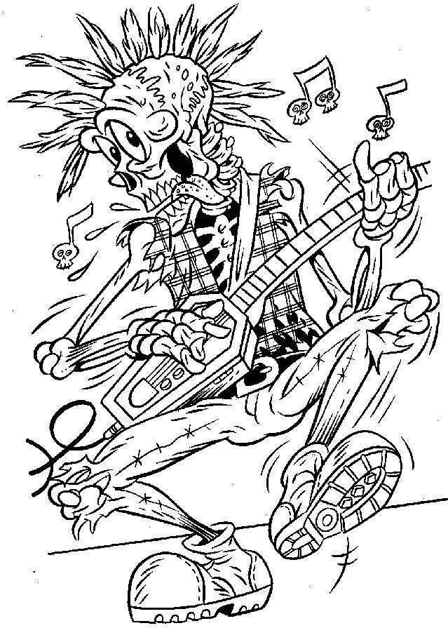 32 Scary Coloring Pages Printable 16