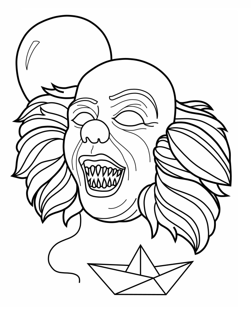 32 Scary Coloring Pages Printable 27