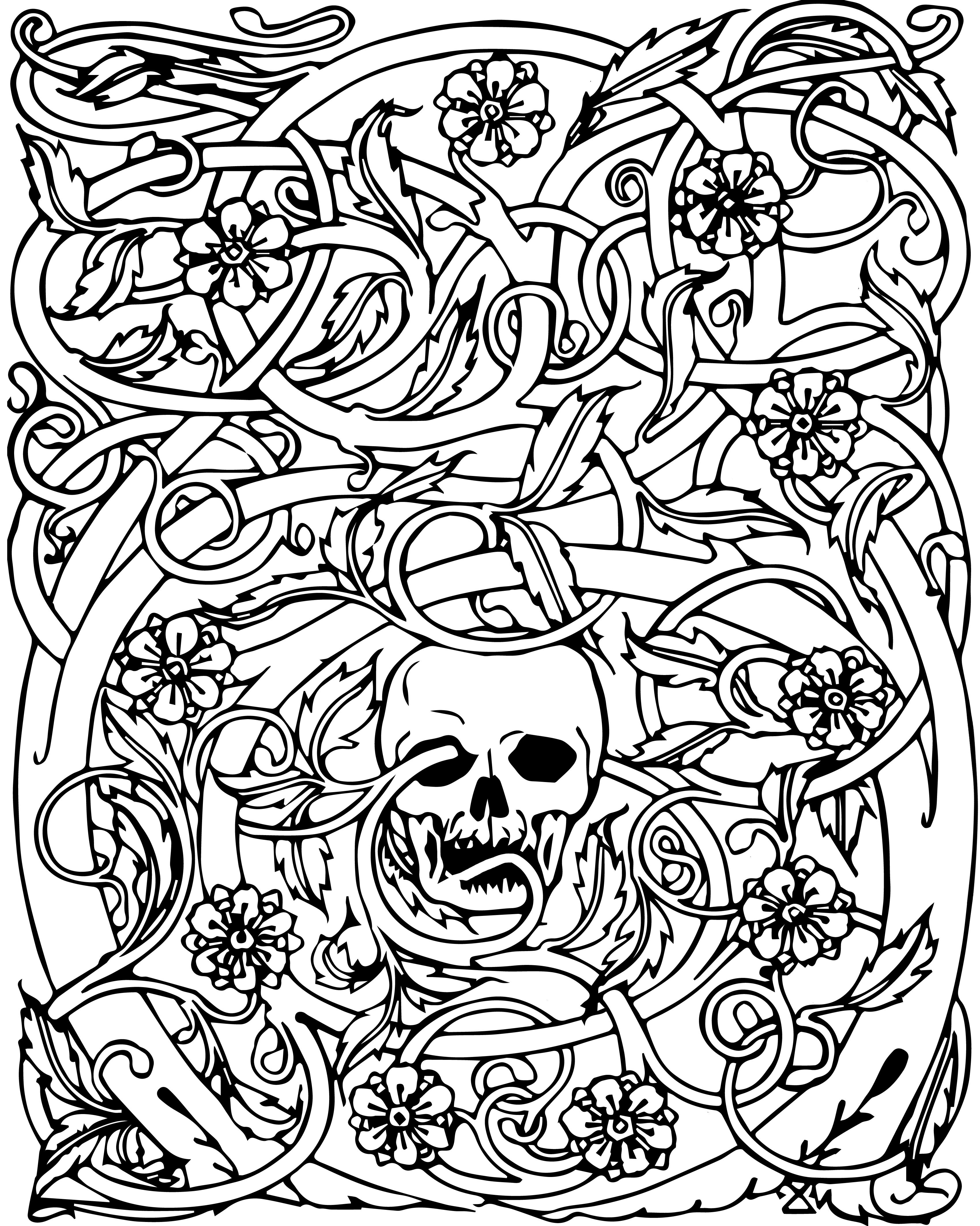 32 Scary Coloring Pages Printable 28