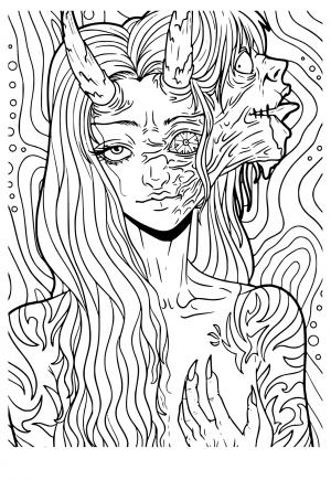 32 Scary Coloring Pages Printable 29