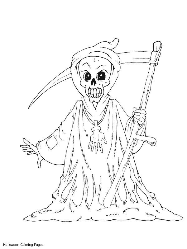 32 Scary Coloring Pages Printable 5