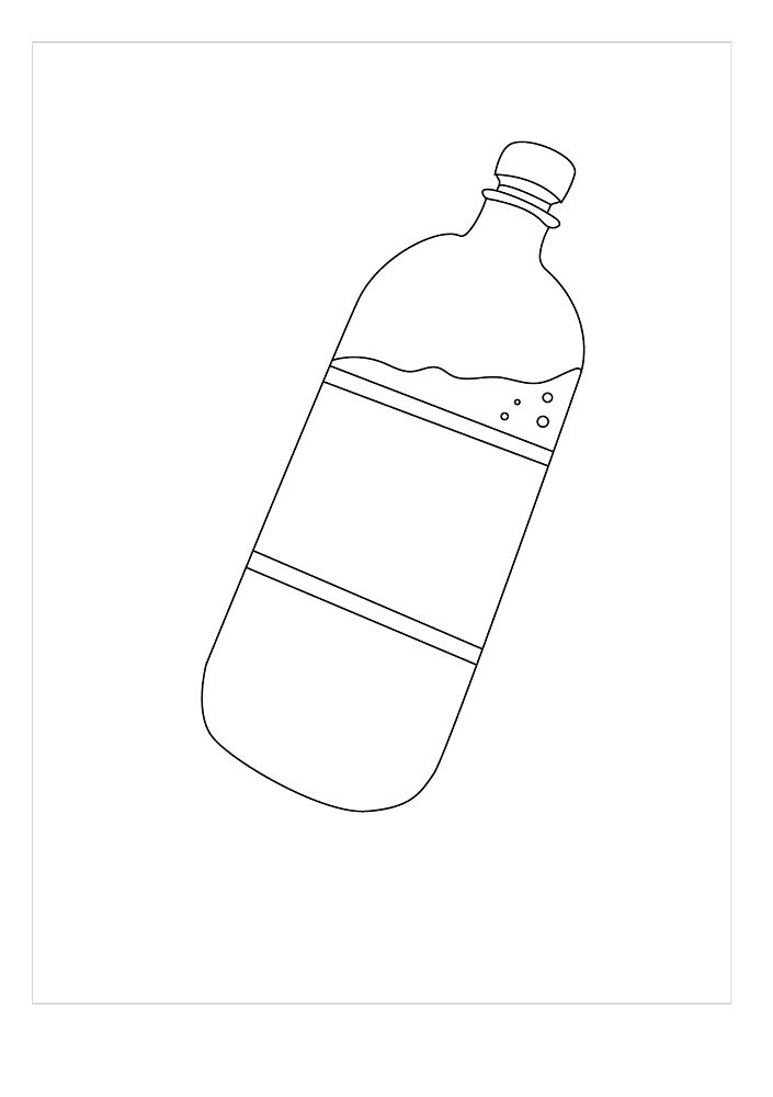 32 Water Bottle Coloring Pages Printable 26