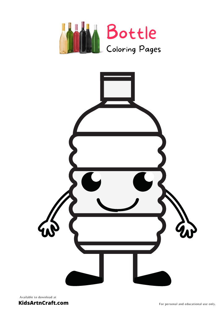 32 Water Bottle Coloring Pages Printable 28