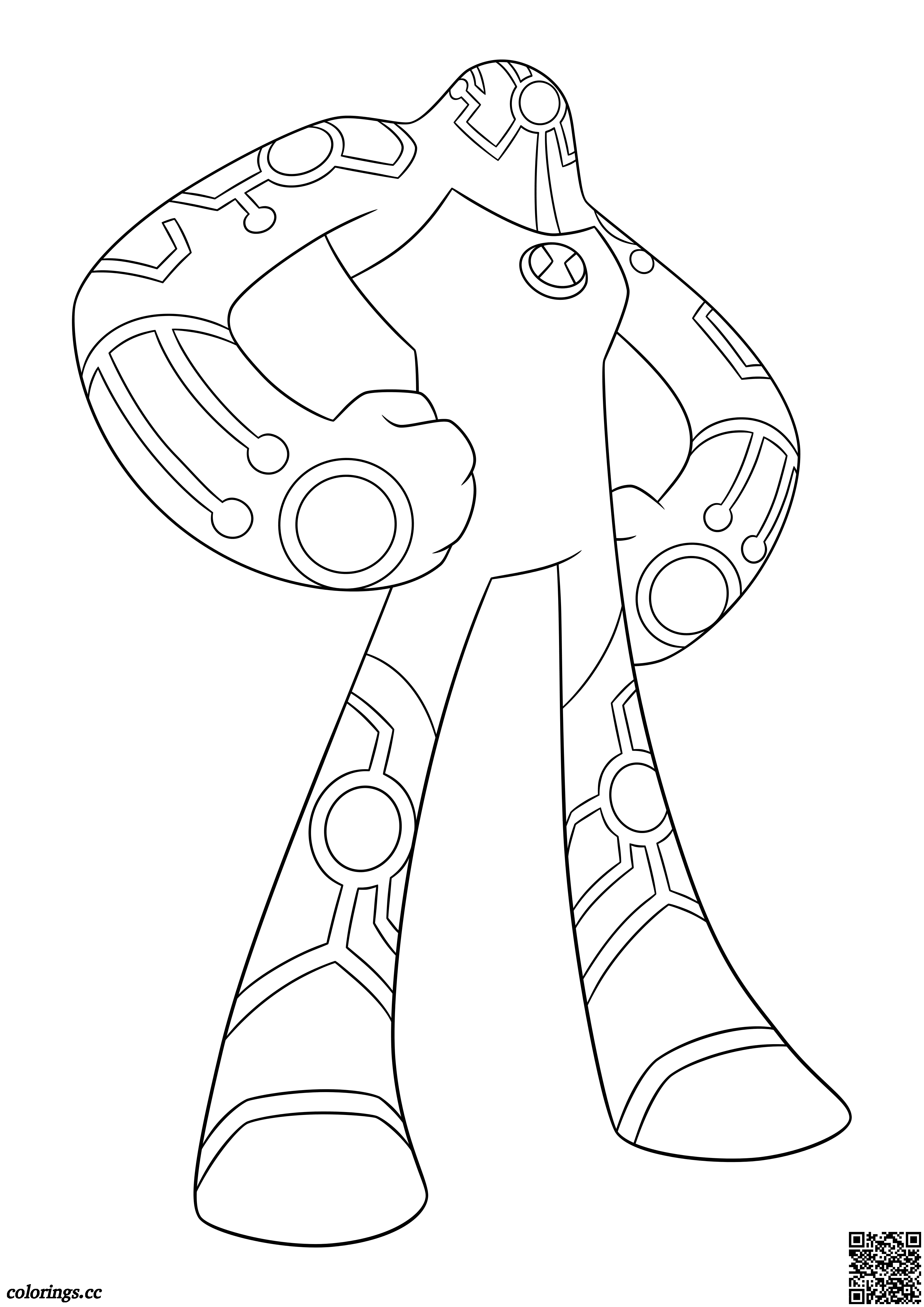 33 Action-Packed Ben 10 Coloring Pages for Kids Printable 10