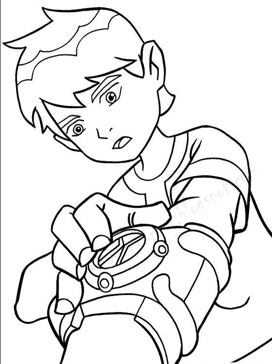 33 Action-Packed Ben 10 Coloring Pages for Kids Printable 12