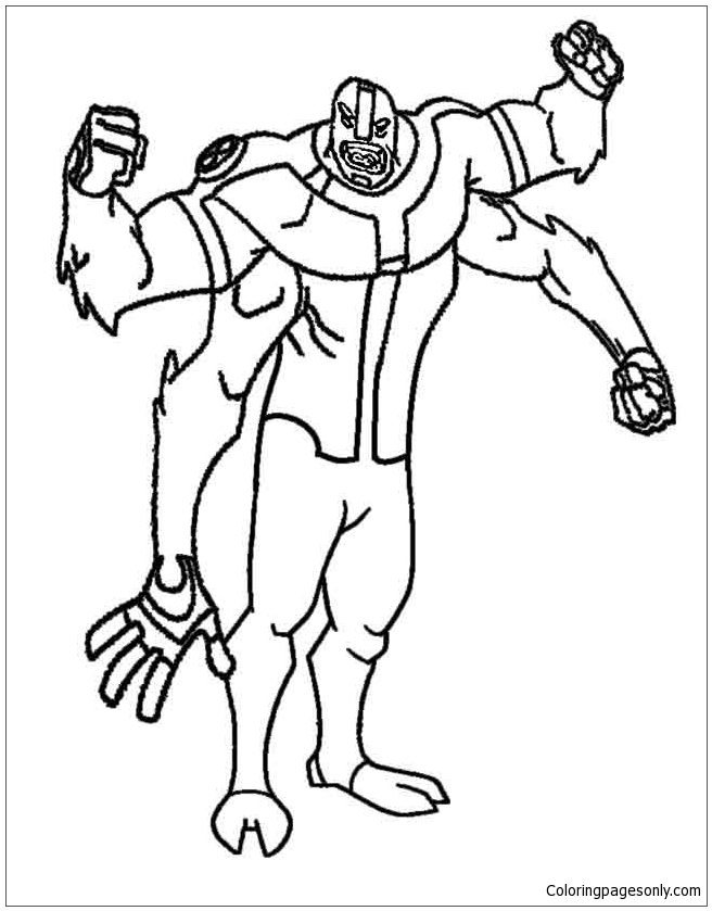 33 Action-Packed Ben 10 Coloring Pages for Kids Printable 16