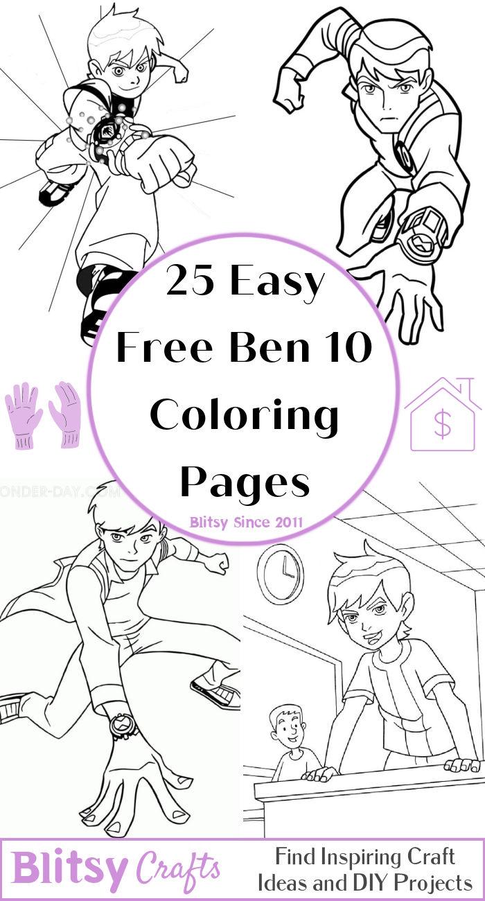 33 Action-Packed Ben 10 Coloring Pages for Kids Printable 30