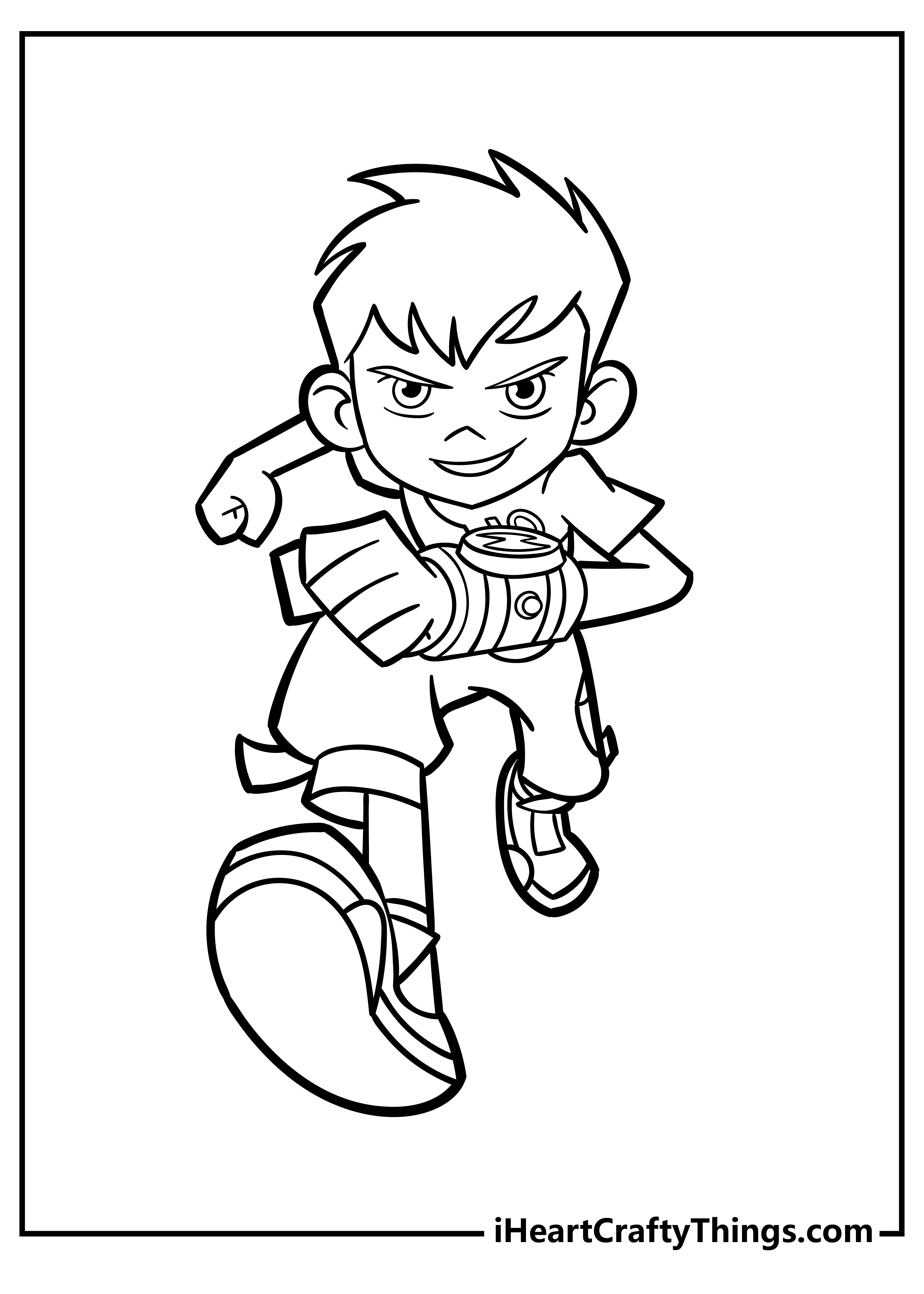 33 Action-Packed Ben 10 Coloring Pages for Kids Printable 9