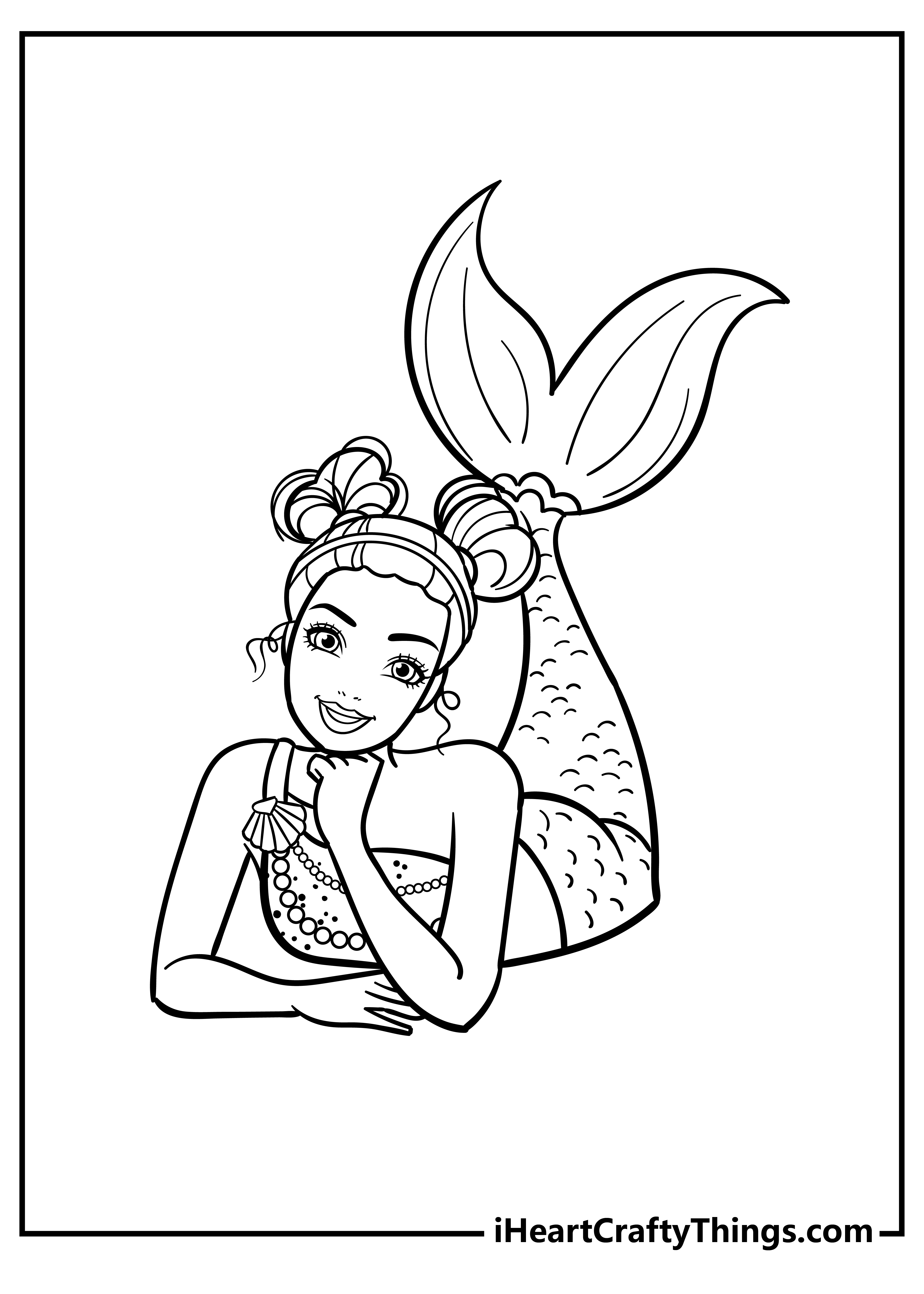 33 Adorable Barbie Mermaid Coloring Pages Free Printable 1