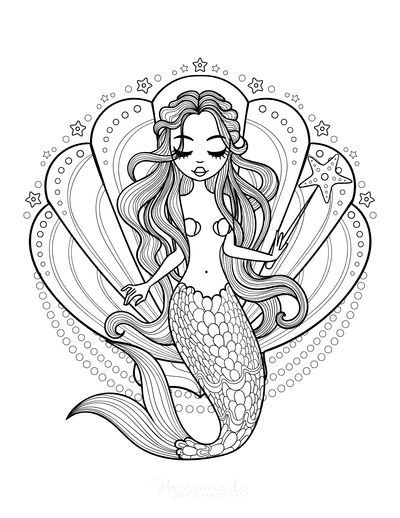 33 Adorable Barbie Mermaid Coloring Pages Free Printable 24