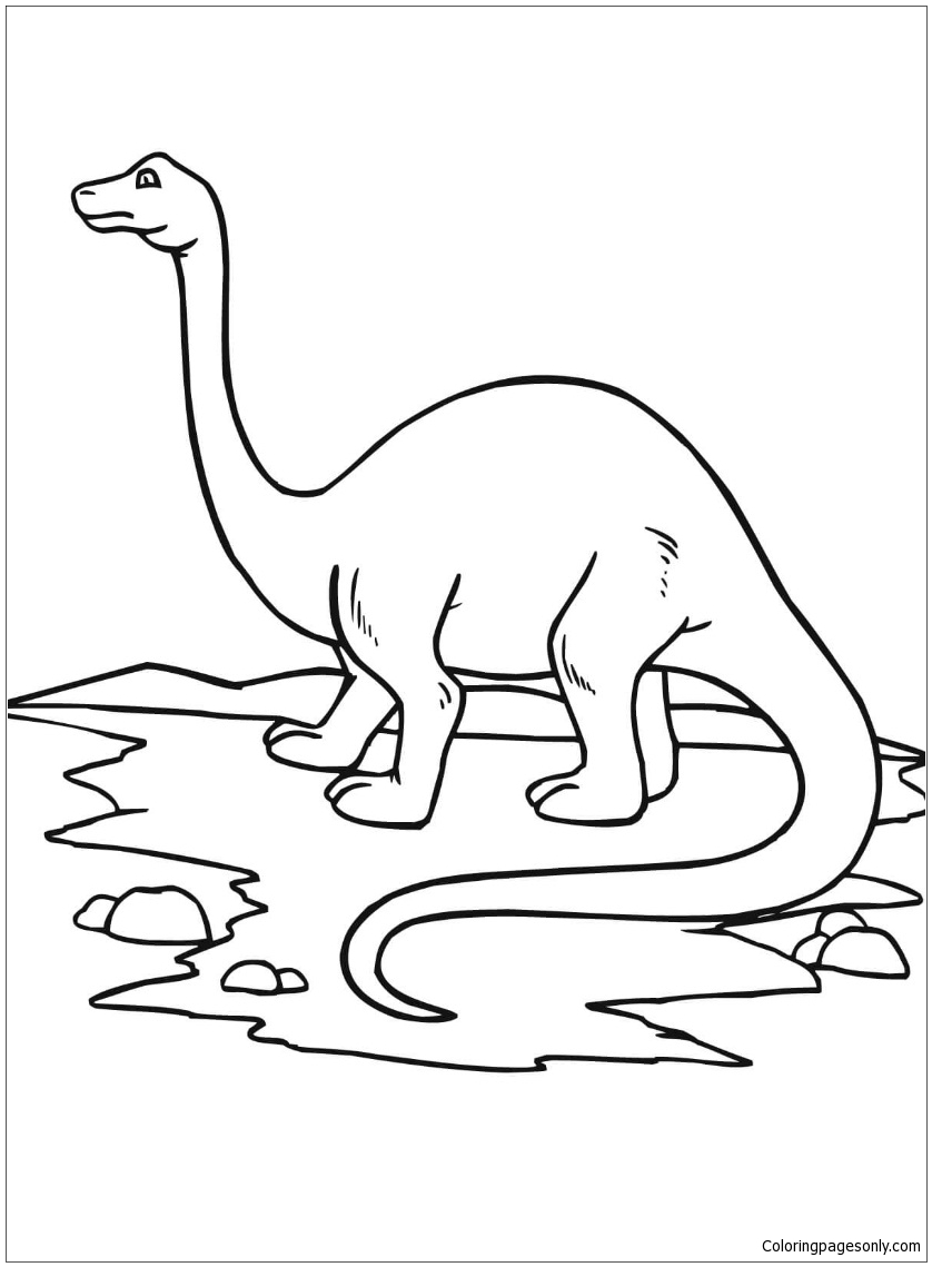 33 Brontosaurus Coloring Pages Printable 1