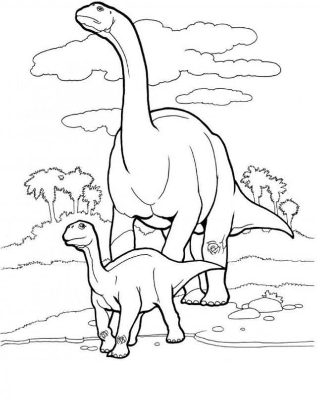 33 Brontosaurus Coloring Pages Printable 4