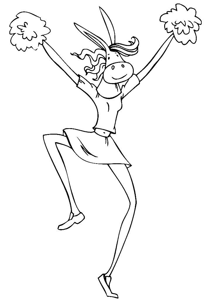 33 Cheerful Cheerleading Coloring Pages Printable 10