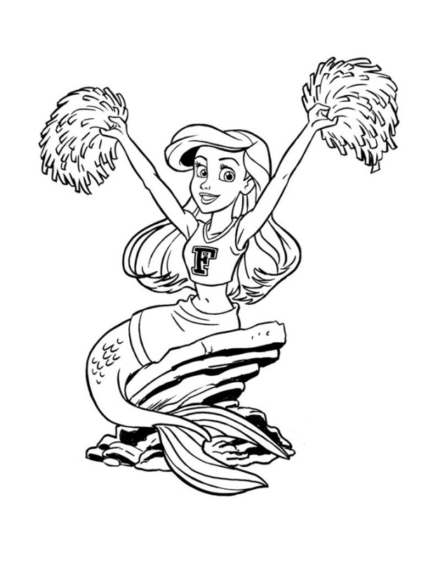 33 Cheerful Cheerleading Coloring Pages Printable 14