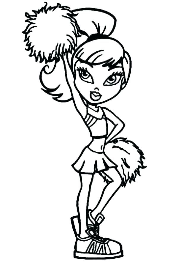 33 Cheerful Cheerleading Coloring Pages Printable 15