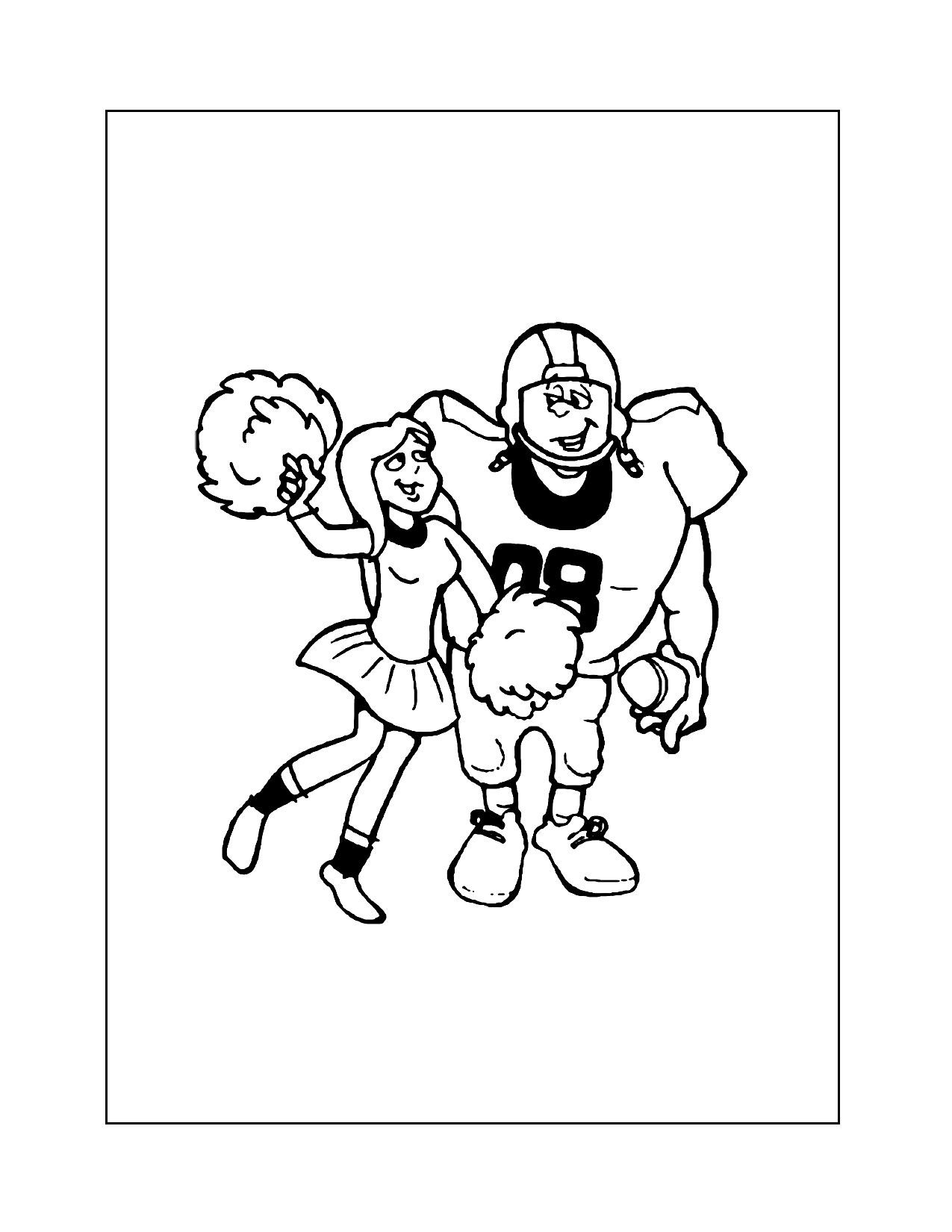 33 Cheerful Cheerleading Coloring Pages Printable 20