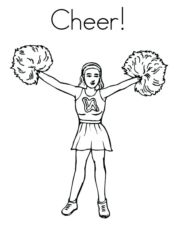 33 Cheerful Cheerleading Coloring Pages Printable 26