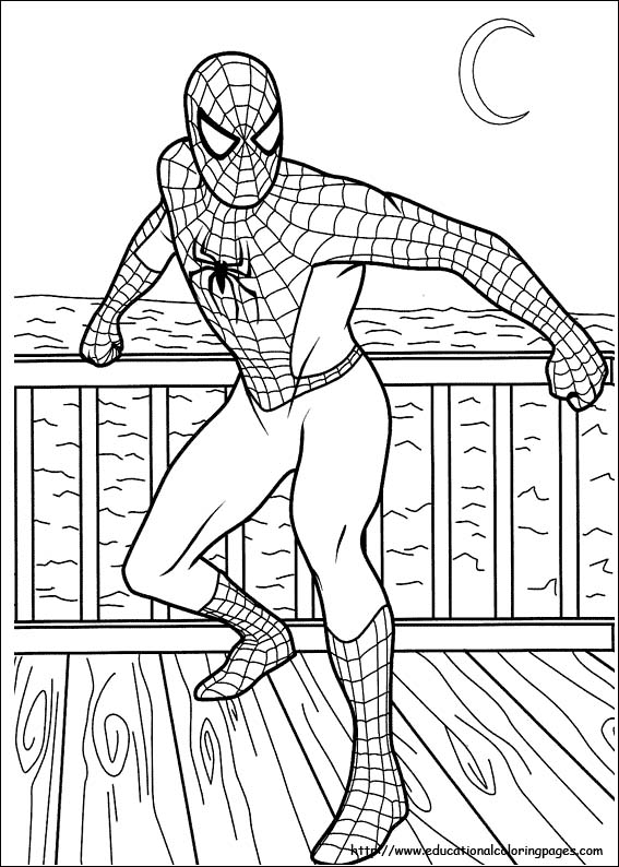 33 Christmas Spiderman Coloring Pages Printable 11