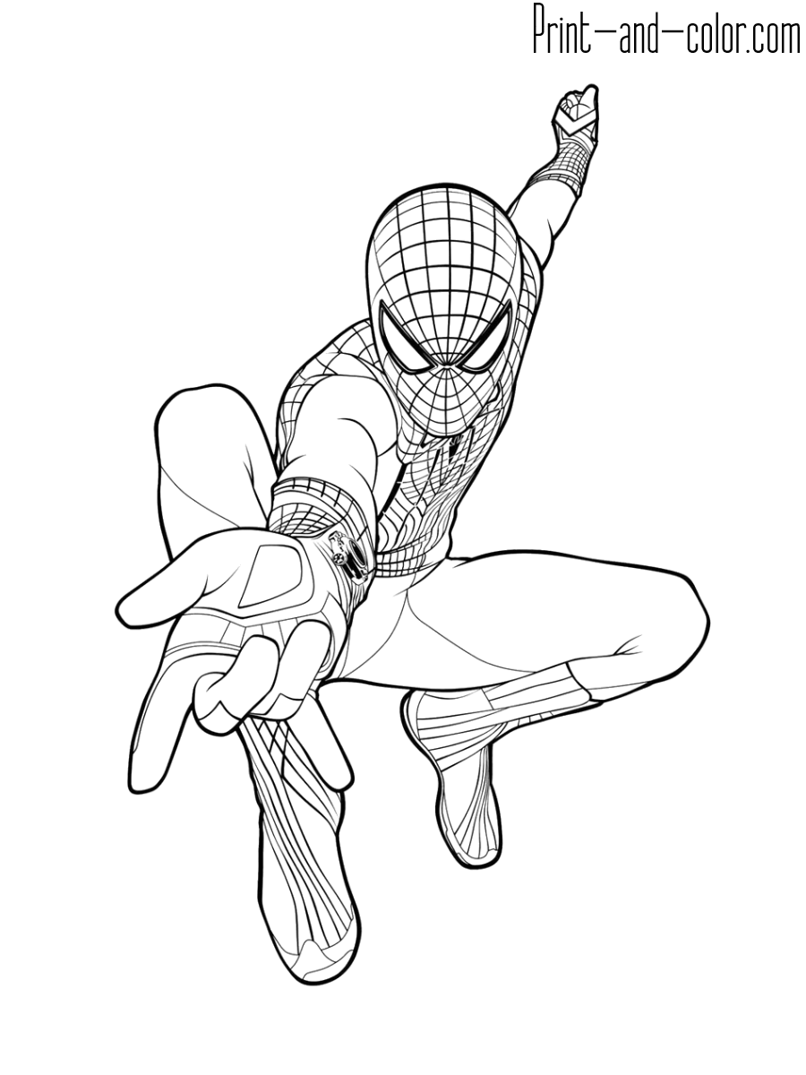 33 Christmas Spiderman Coloring Pages Printable 13