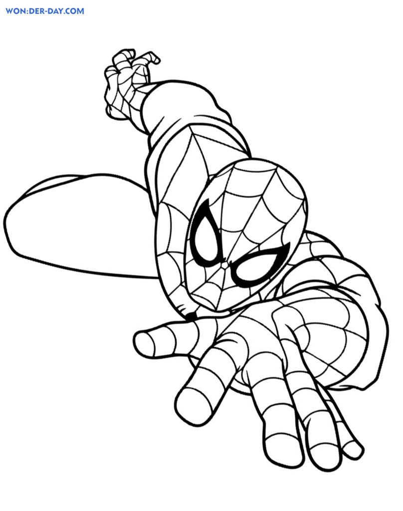 33 Christmas Spiderman Coloring Pages Printable 25