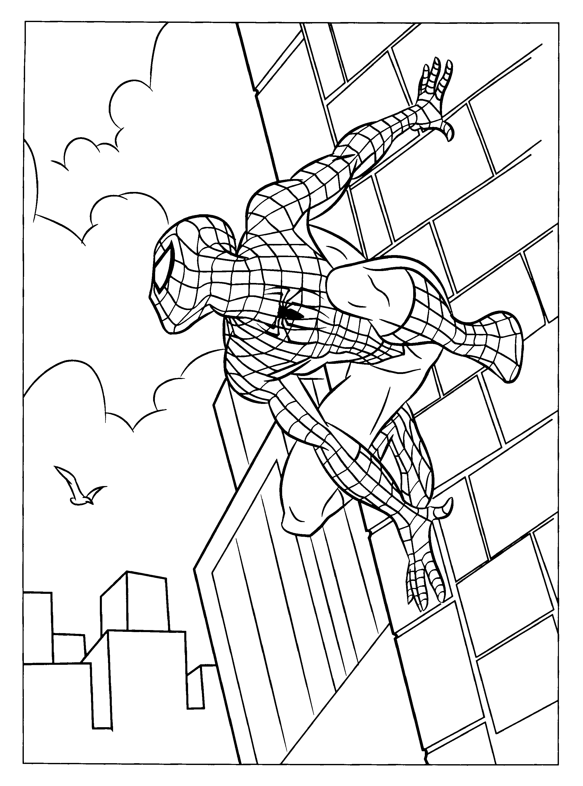 33 Christmas Spiderman Coloring Pages Printable 28