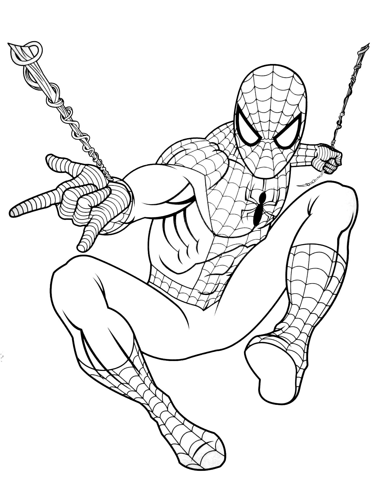 33 Christmas Spiderman Coloring Pages Printable 29