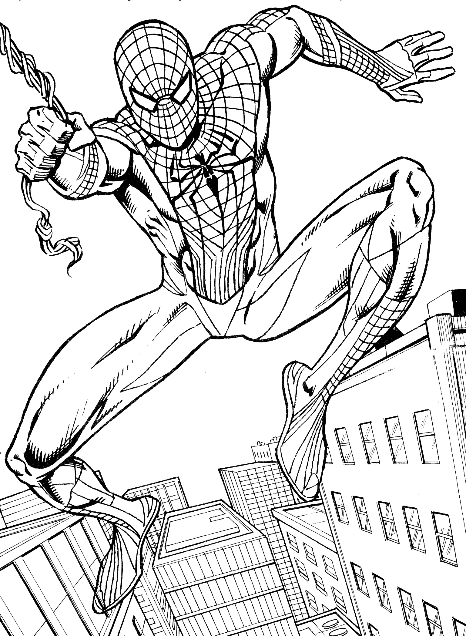 33 Christmas Spiderman Coloring Pages Printable 3