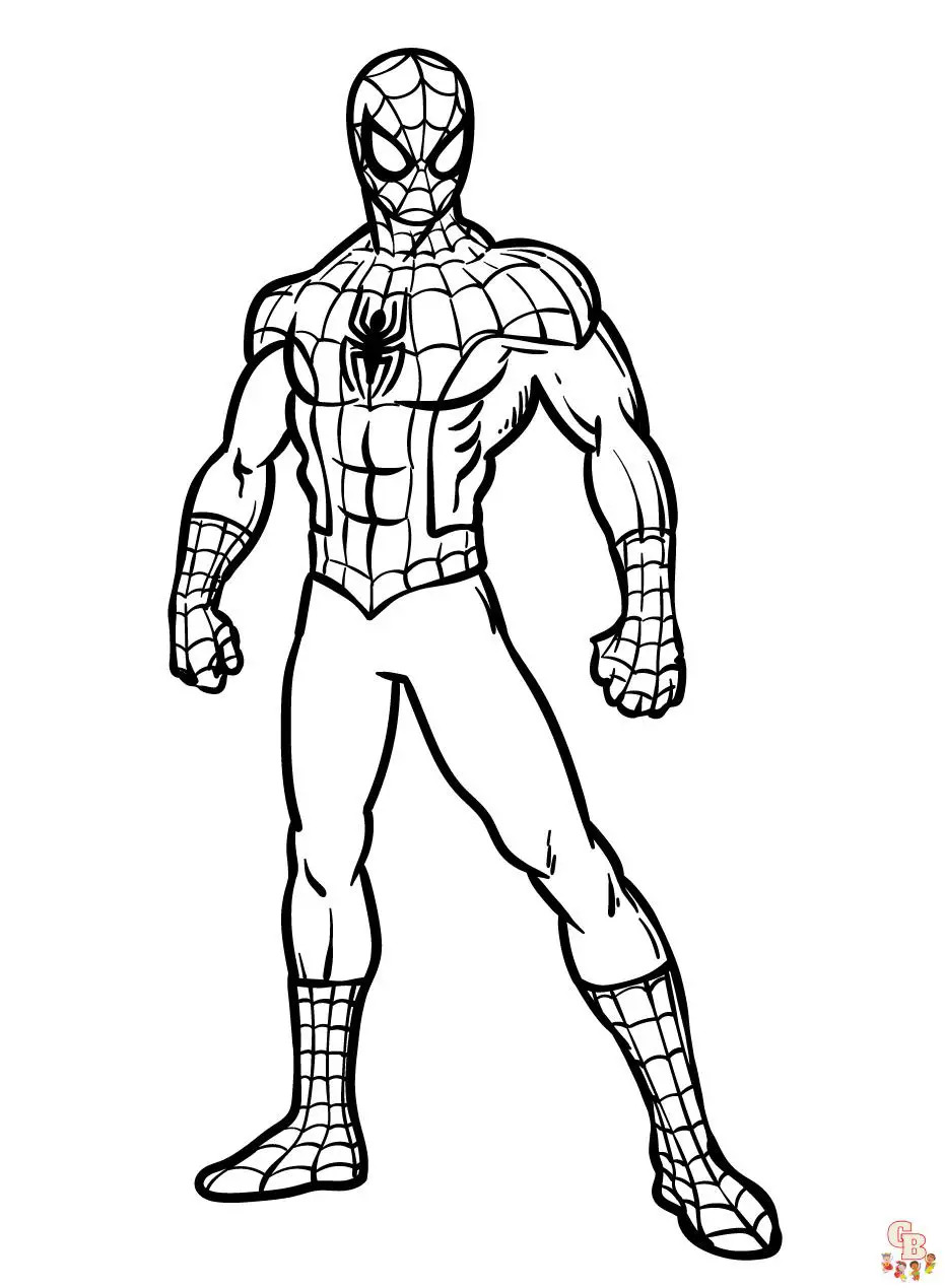 33 Christmas Spiderman Coloring Pages Printable 32