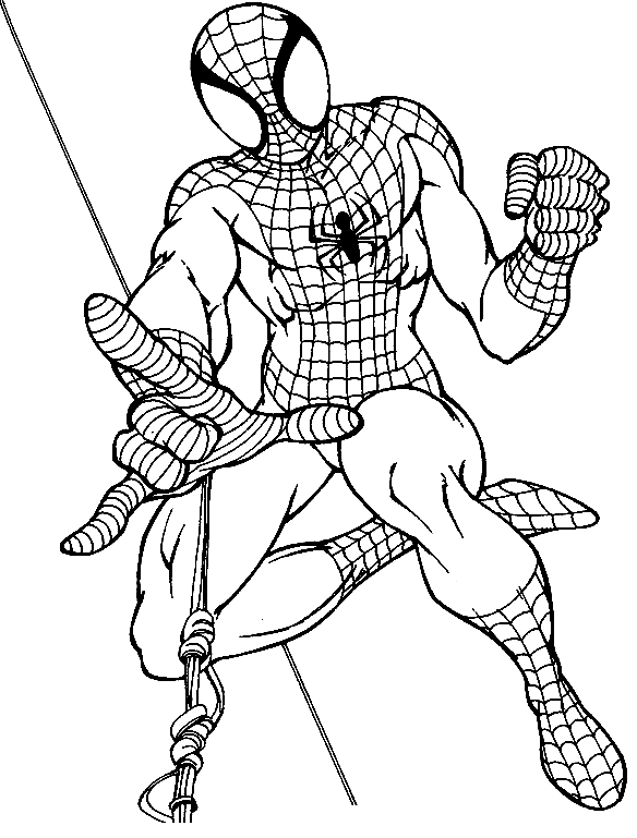 33 Christmas Spiderman Coloring Pages Printable 4