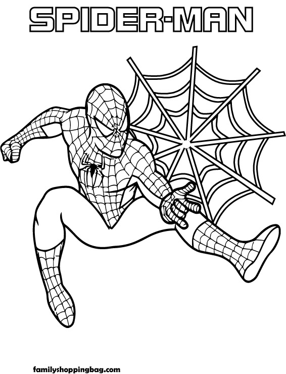 33 Christmas Spiderman Coloring Pages Printable 9