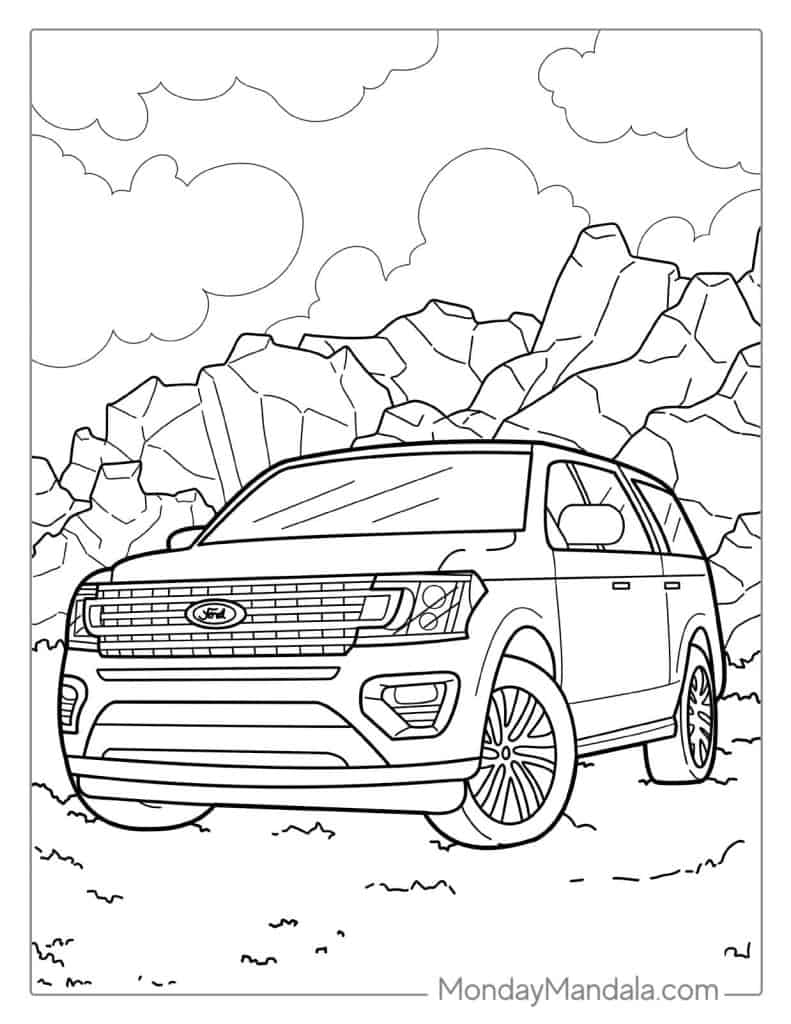 33 Classic Mustang Coloring Pages Printable 17