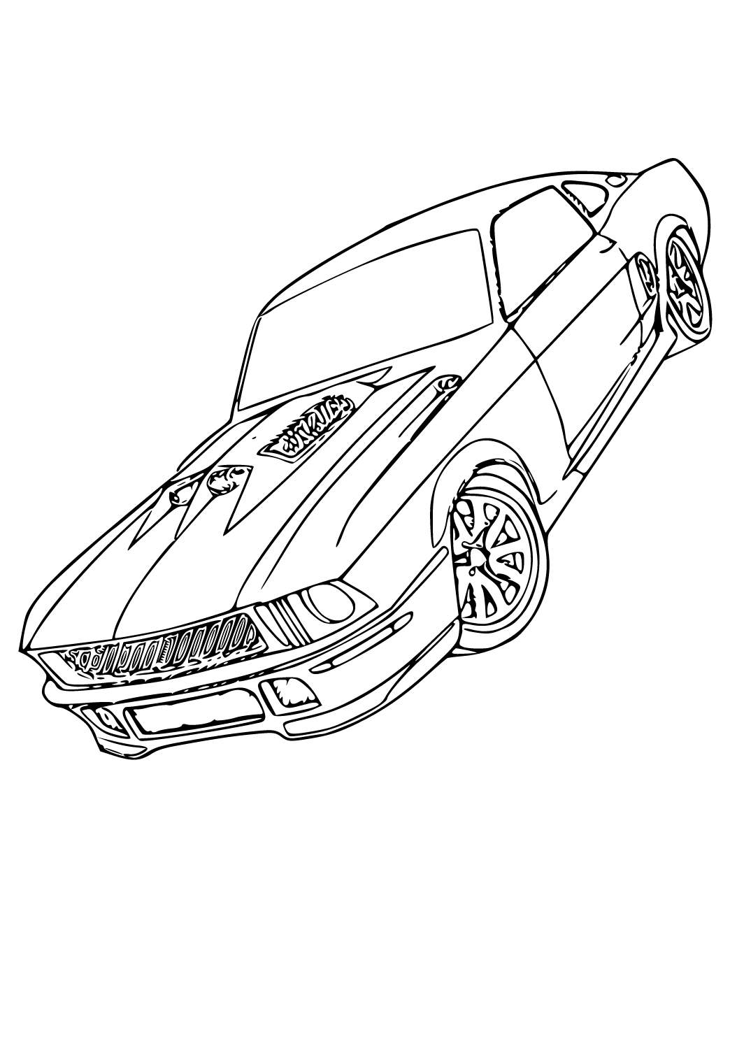 33 Classic Mustang Coloring Pages Printable 25