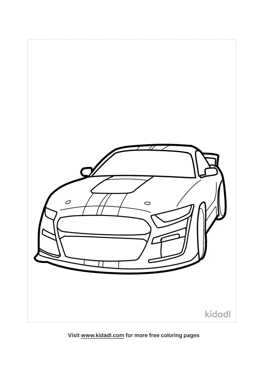 33 Classic Mustang Coloring Pages Printable 27