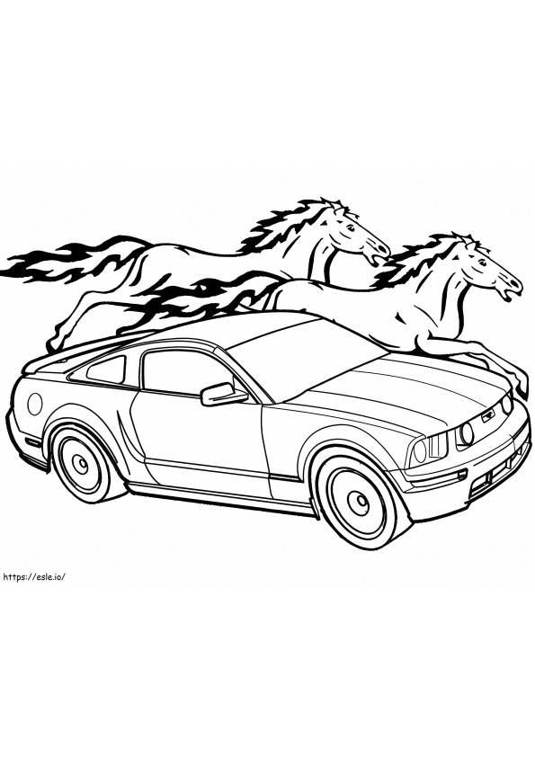 33 Classic Mustang Coloring Pages Printable 29