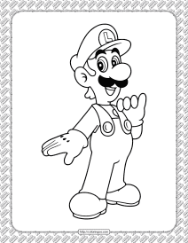 33 Cute Luigi Coloring Pages Printable 11