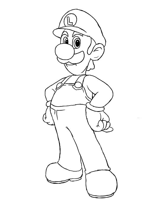 33 Cute Luigi Coloring Pages Printable 14